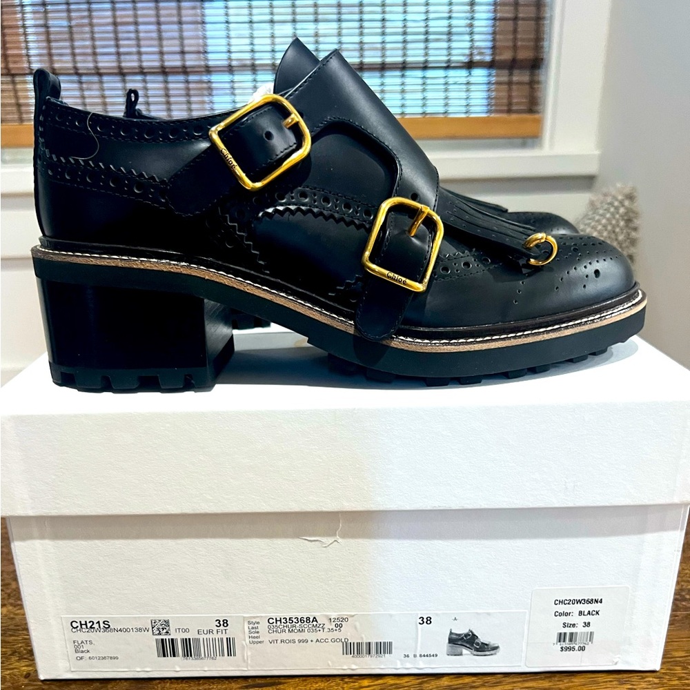 NEVER WORN CHLOE MONK BROGUE